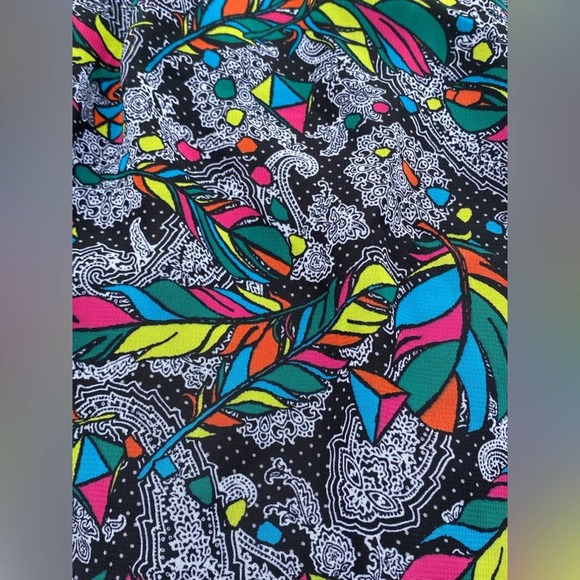 LuLaRoe Feathers Multicolor Maxi Skirt -Small - Picture 4 of 5